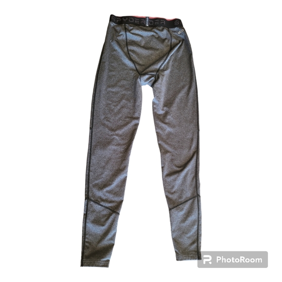NWOT Spyder Active ProWeb Base Layer Grey Compression Pants - Picture 2 of 6